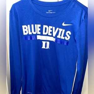 DUKE BLUE DEVILS LONG SLEEVE NIKE TEE